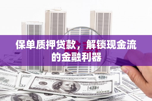 泾川保单质押贷款，解锁现金流的金融利器
