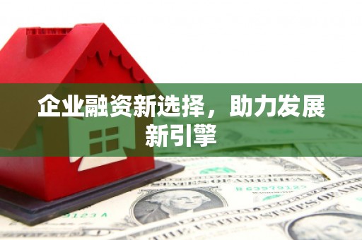泾川企业融资新选择，助力发展新引擎