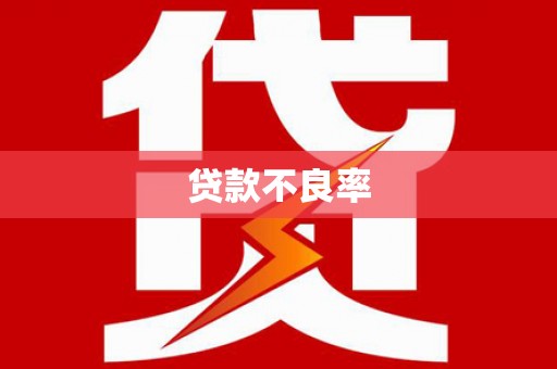 泾川贷款不良率