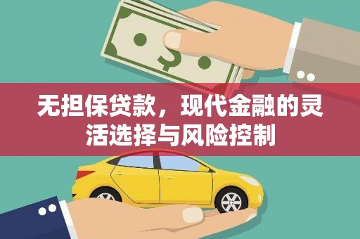 泾川无担保贷款，现代金融的灵活选择与风险控制