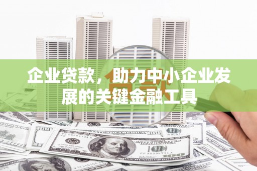 泾川企业贷款，助力中小企业发展的关键金融工具