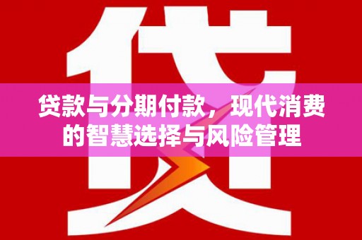 泾川贷款与分期付款，现代消费的智慧选择与风险管理