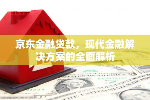 泾川京东金融贷款，现代金融解决方案的全面解析
