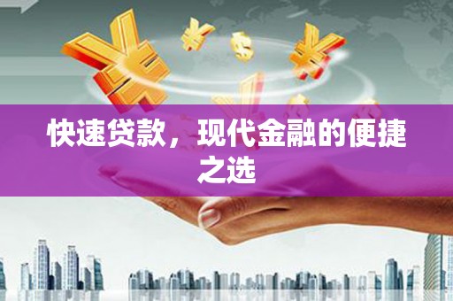 泾川快速贷款，现代金融的便捷之选