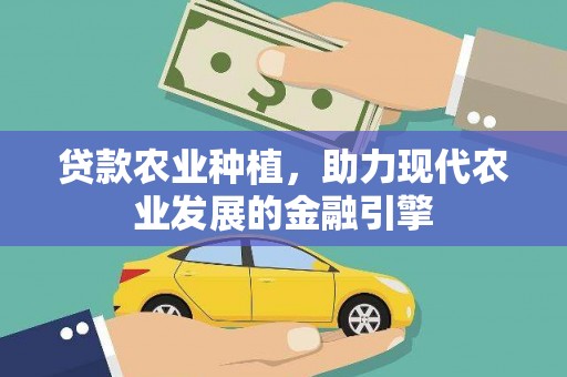 泾川贷款农业种植，助力现代农业发展的金融引擎