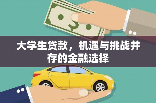 泾川大学生贷款，机遇与挑战并存的金融选择